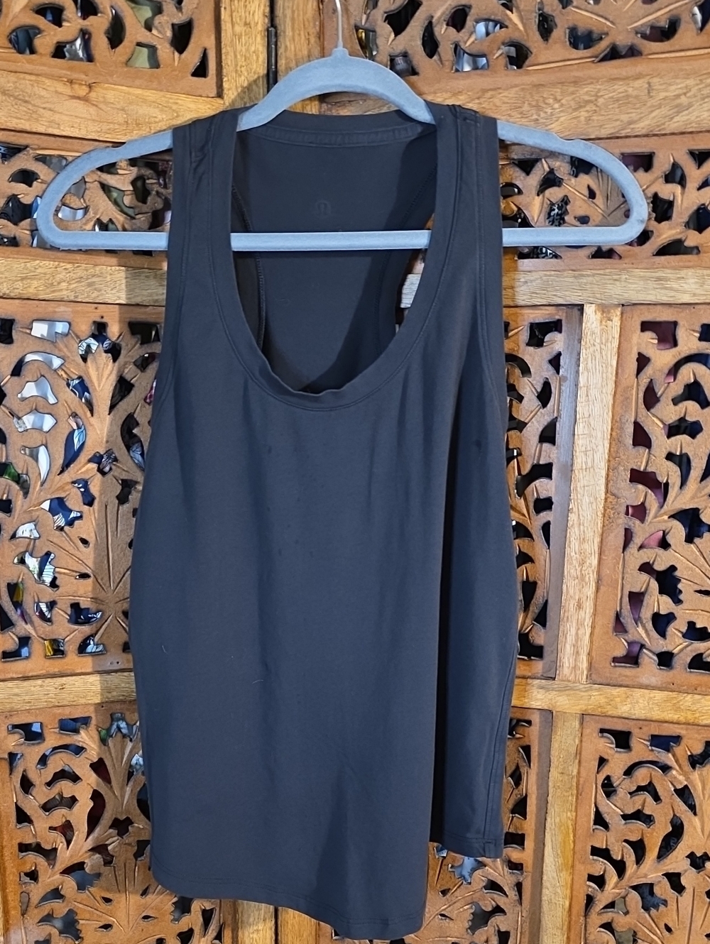 lululemon athletica Black Scoop Neck Tank Top